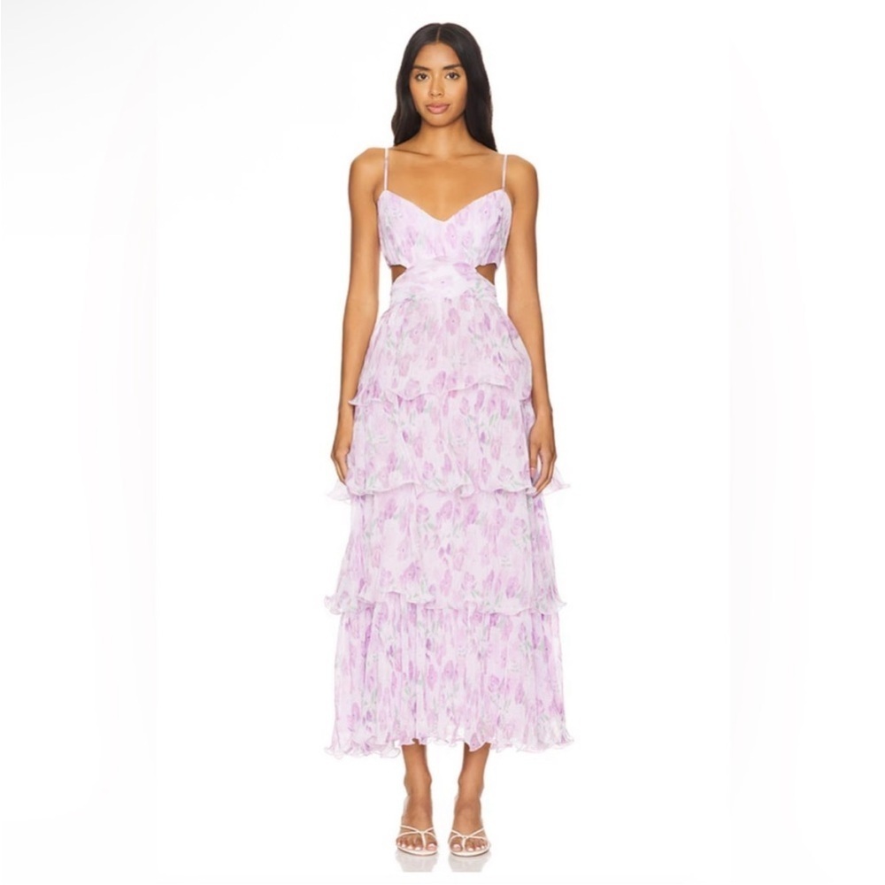 NWOT ASTR THE LABEL JAIDEN MIDI DRESS